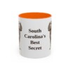 boykin-spaniel-mug-humor-orange-1 11oz Funny Boykin Spaniel Mug, South Carolina's Best Secret, Vintage Dog Coffee Mug, Dog Lover Gift