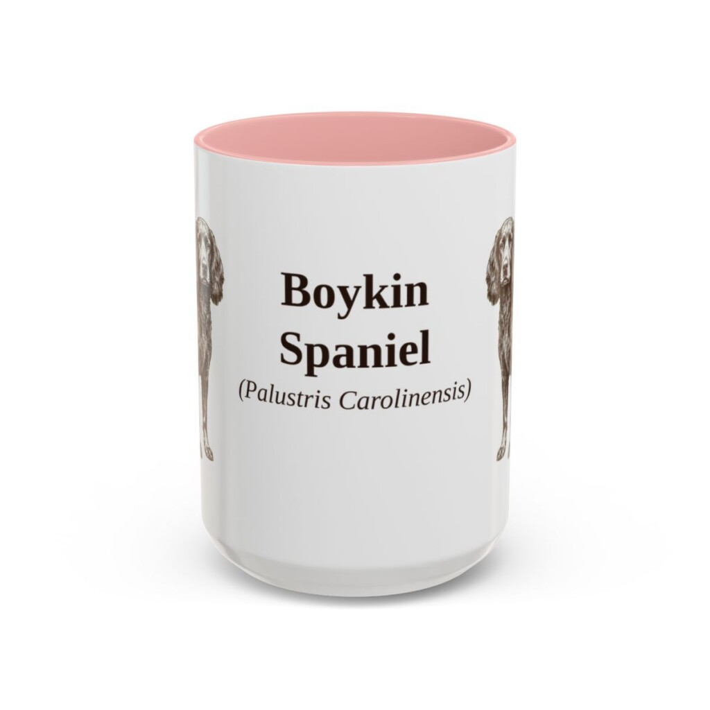 15oz Boykin Spaniel Latin Mug, Boykin Spaniel, Vintage Dog Coffee Mug, Dog Lover Gift