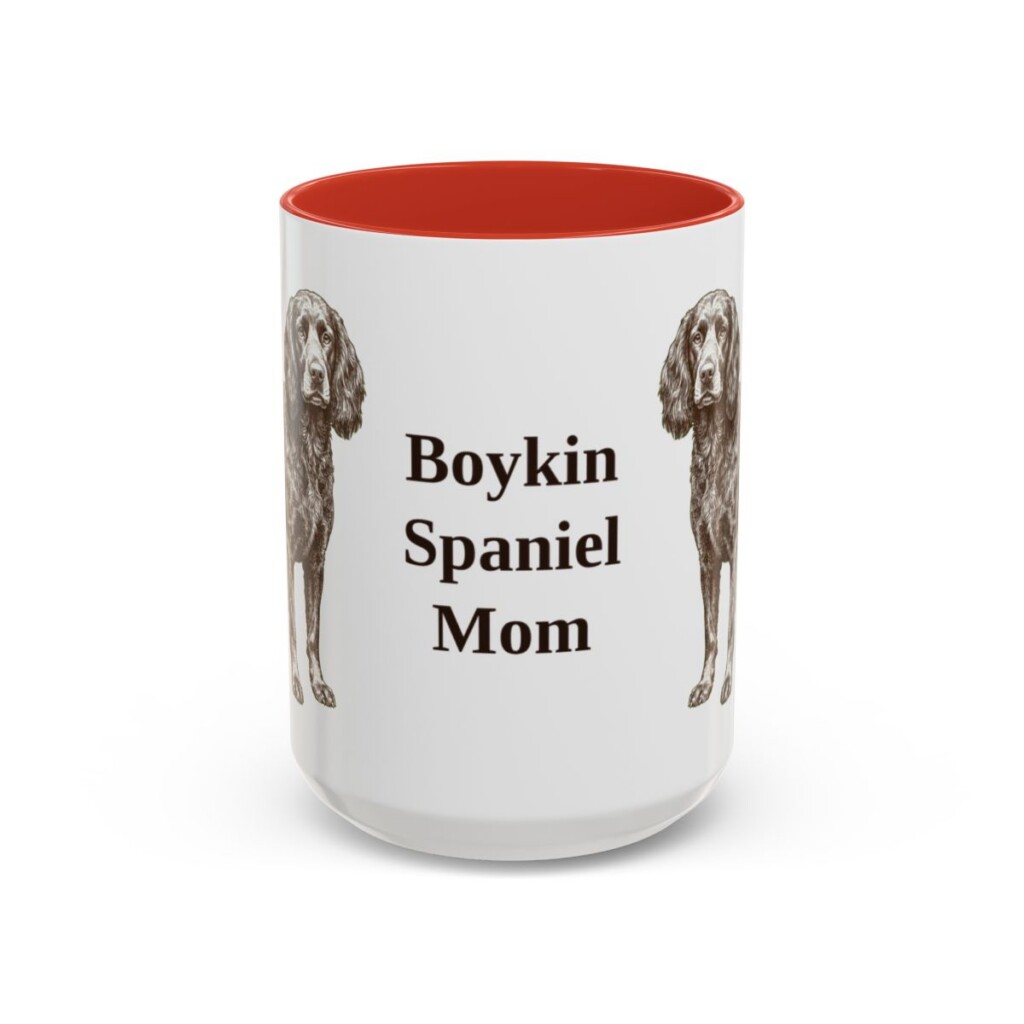 15oz Boykin Spaniel Dog Mom Mug, Vintage Sketch Coffee Mug, Dog Mom Gift