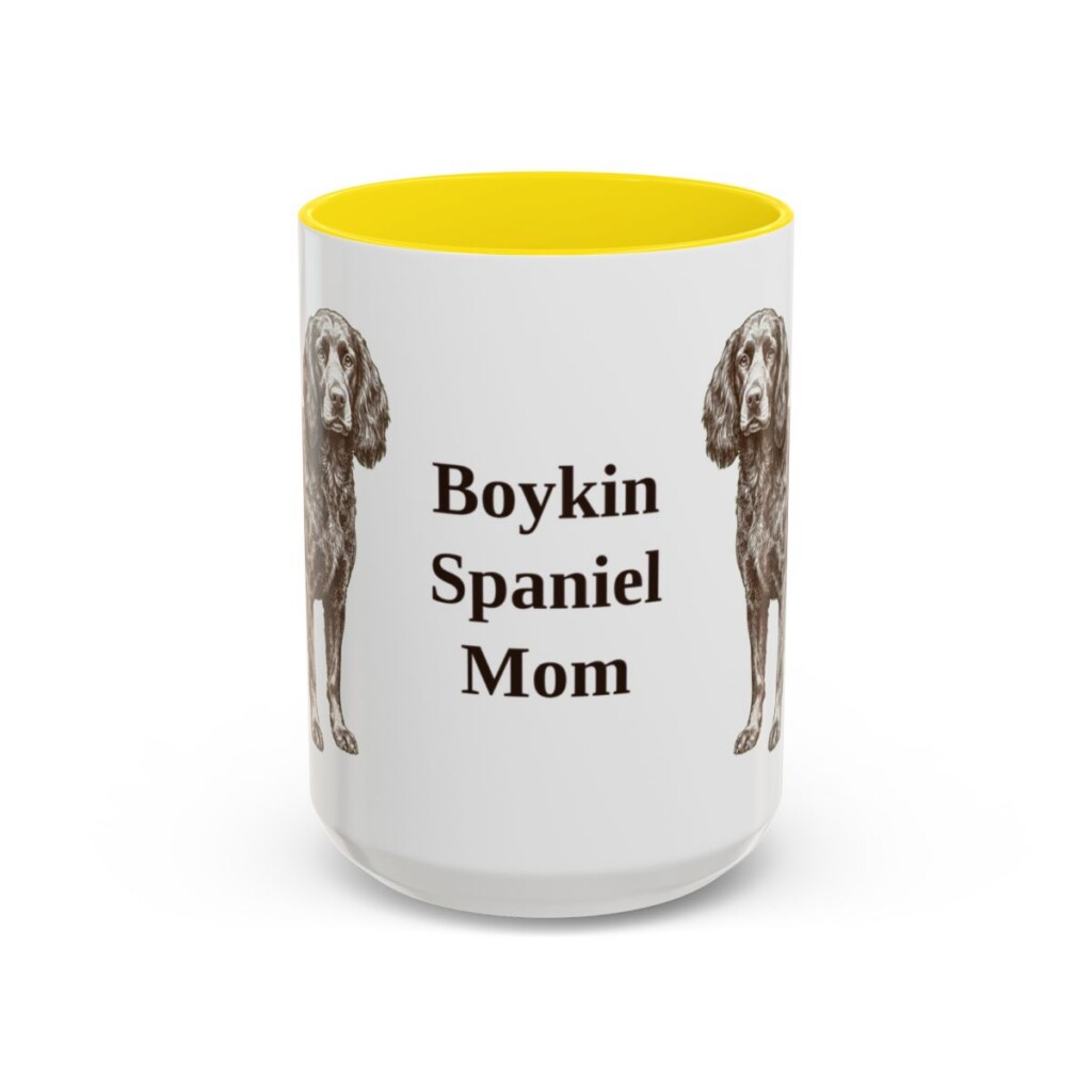 15oz Boykin Spaniel Dog Mom Mug, Vintage Sketch Coffee Mug, Dog Mom Gift