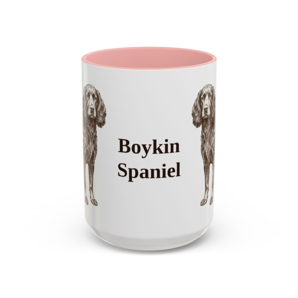 15oz Boykin Spaniel Mug, Vintage Dog Portrait Coffee Mug, Dog Lover Gift