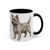 11oz Cairn Terrier Mug, Vintage Dog Portrait Coffee Mug, Dog Lover Gift