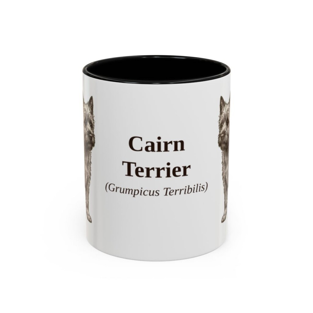11oz Cairn Terrier Latin Mug, Cairn Terrier, Vintage Dog Coffee Mug, Dog Lover Gift