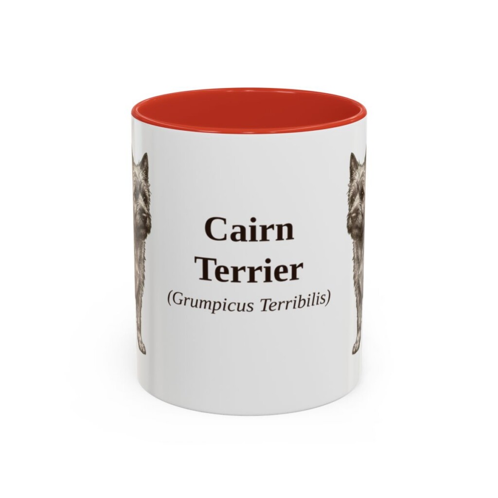 11oz Cairn Terrier Latin Mug, Cairn Terrier, Vintage Dog Coffee Mug, Dog Lover Gift
