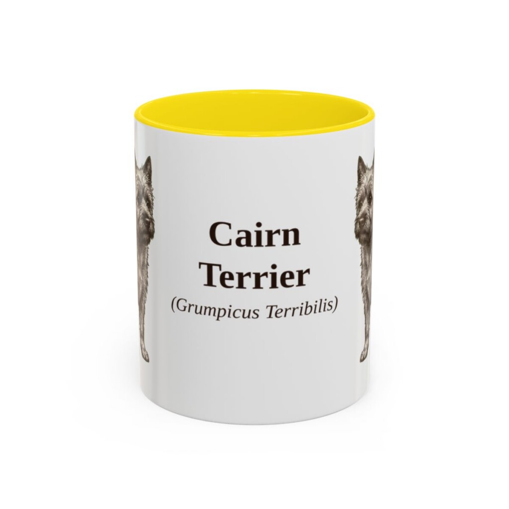 11oz Cairn Terrier Latin Mug, Cairn Terrier, Vintage Dog Coffee Mug, Dog Lover Gift