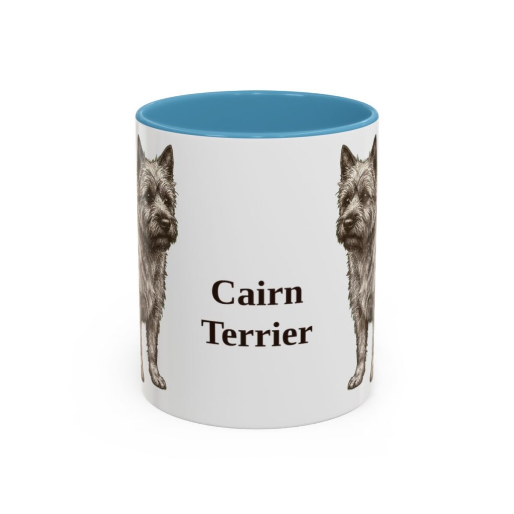 11oz Cairn Terrier Mug, Vintage Dog Portrait Coffee Mug, Dog Lover Gift