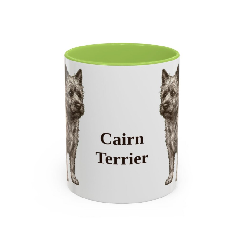 11oz Cairn Terrier Mug, Vintage Dog Portrait Coffee Mug, Dog Lover Gift