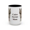 15oz Cairn Terrier Dog Mom Mug, Vintage Sketch Coffee Mug, Dog Mom Gift