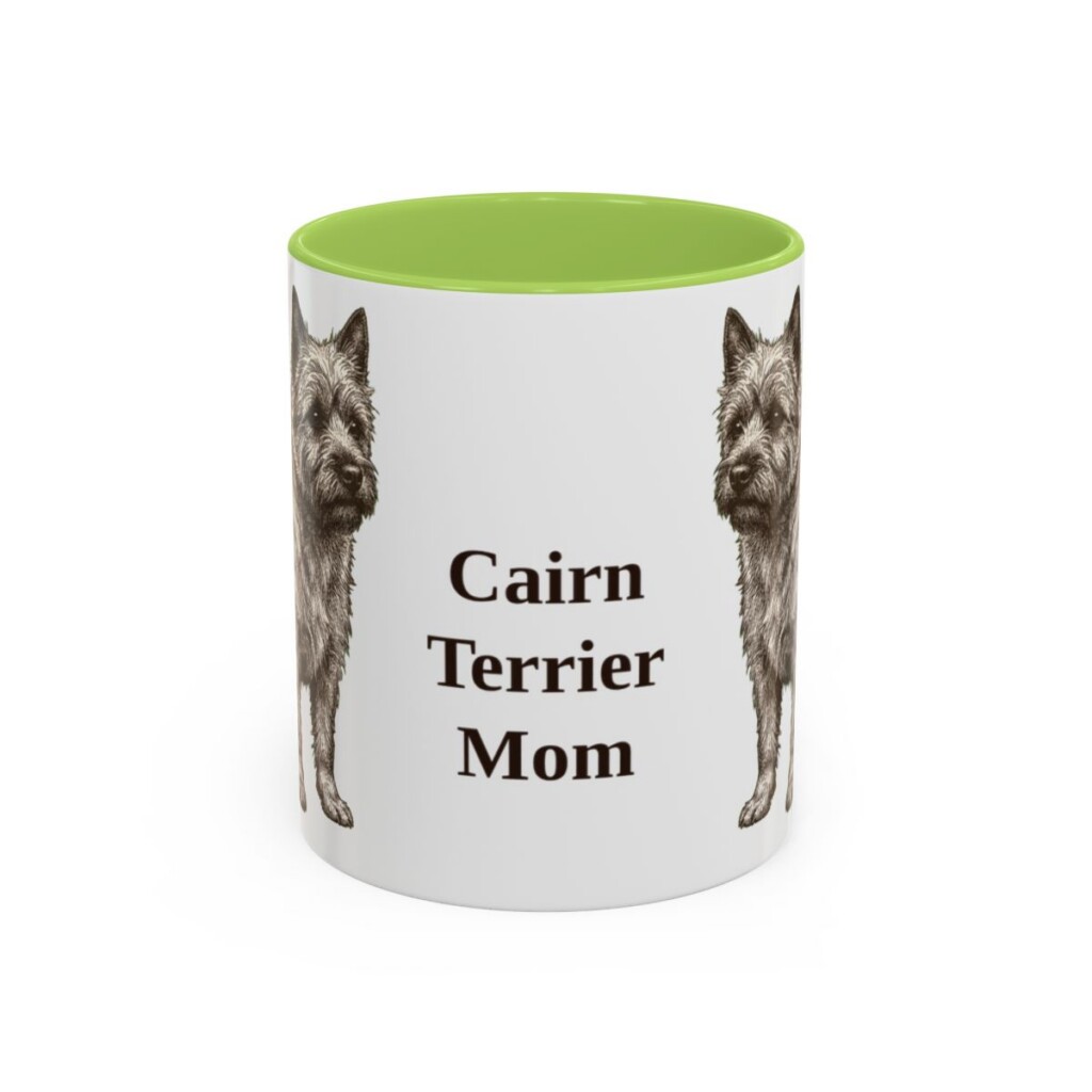 11oz Cairn Terrier Dog Mom Mug, Vintage Sketch Coffee Mug, Dog Mom Gift
