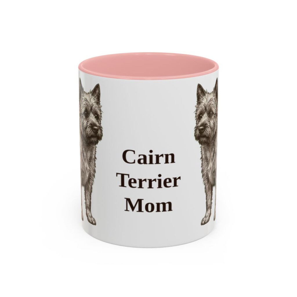 11oz Cairn Terrier Dog Mom Mug, Vintage Sketch Coffee Mug, Dog Mom Gift