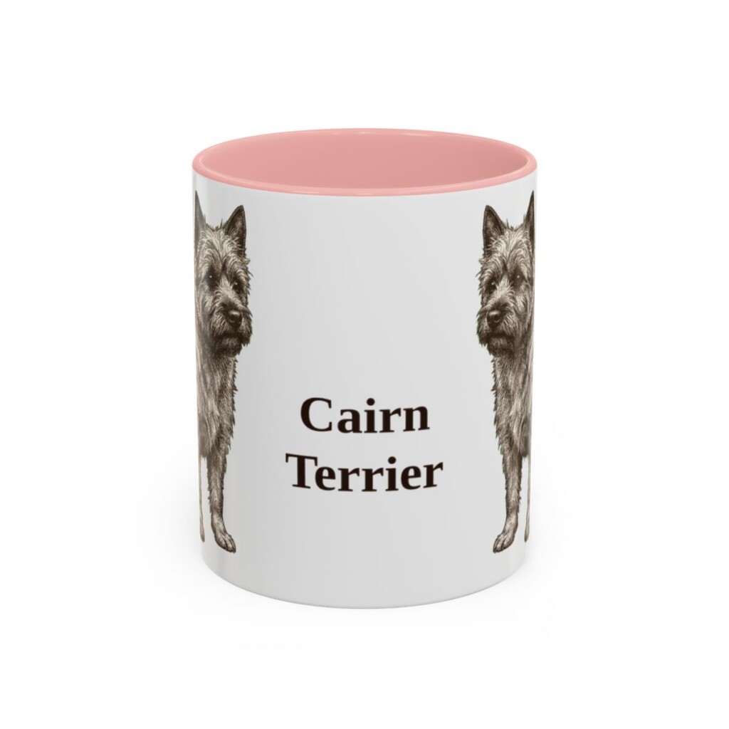 11oz Cairn Terrier Mug, Vintage Dog Portrait Coffee Mug, Dog Lover Gift