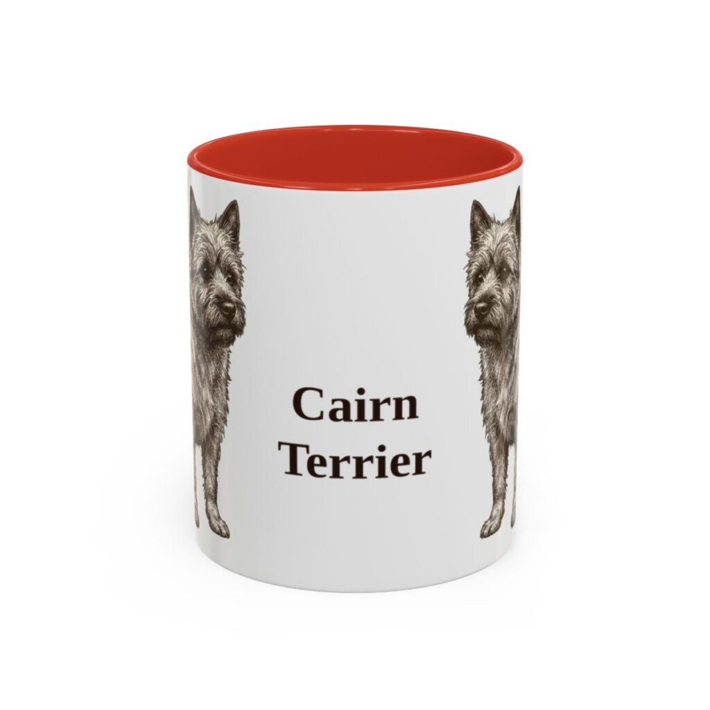 11oz Cairn Terrier Mug, Vintage Dog Portrait Coffee Mug, Dog Lover Gift