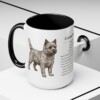 cairn-terrier-mug-writeup-black-context-2-3 15oz Cairn Terrier Mug, Illustrated Dog Breed Facts Coffee Mug, Vintage Dog Keepsake Gift