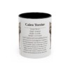 11oz Cairn Terrier Mug, Illustrated Dog Breed Facts Coffee Mug, Vintage Dog Keepsake Gift