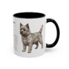 11oz Cairn Terrier Mug, Illustrated Dog Breed Facts Coffee Mug, Vintage Dog Keepsake Gift