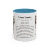 11oz Cairn Terrier Mug, Illustrated Dog Breed Facts Coffee Mug, Vintage Dog Keepsake Gift