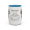 cairn-terrier-mug-writeup-light-blue-3 15oz Cairn Terrier Mug, Illustrated Dog Breed Facts Coffee Mug, Vintage Dog Keepsake Gift