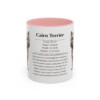 11oz Cairn Terrier Mug, Illustrated Dog Breed Facts Coffee Mug, Vintage Dog Keepsake Gift