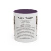 11oz Cairn Terrier Mug, Illustrated Dog Breed Facts Coffee Mug, Vintage Dog Keepsake Gift