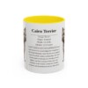 11oz Cairn Terrier Mug, Illustrated Dog Breed Facts Coffee Mug, Vintage Dog Keepsake Gift