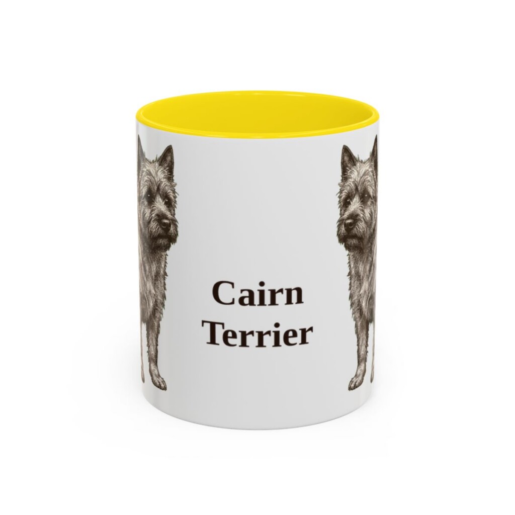 11oz Cairn Terrier Mug, Vintage Dog Portrait Coffee Mug, Dog Lover Gift