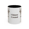 11oz Chinese Crested Mug, Vintage Dog Portrait Coffee Mug, Dog Lover Gift