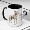 15oz Chinese Crested Dog Dad Mug, Vintage Sketch Coffee Mug, Dog Dad Gift