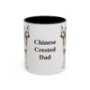 11oz Chinese Crested Dog Dad Mug, Vintage Sketch Coffee Mug, Dog Dad Gift