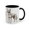 11oz Chinese Crested Dog Dad Mug, Vintage Sketch Coffee Mug, Dog Dad Gift