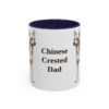 11oz Chinese Crested Dog Dad Mug, Vintage Sketch Coffee Mug, Dog Dad Gift