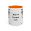 11oz Chinese Crested Dog Dad Mug, Vintage Sketch Coffee Mug, Dog Dad Gift