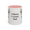 11oz Chinese Crested Dog Dad Mug, Vintage Sketch Coffee Mug, Dog Dad Gift