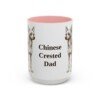 15oz Chinese Crested Dog Dad Mug, Vintage Sketch Coffee Mug, Dog Dad Gift