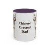 11oz Chinese Crested Dog Dad Mug, Vintage Sketch Coffee Mug, Dog Dad Gift