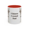 11oz Chinese Crested Dog Dad Mug, Vintage Sketch Coffee Mug, Dog Dad Gift