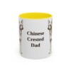 11oz Chinese Crested Dog Dad Mug, Vintage Sketch Coffee Mug, Dog Dad Gift