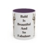 chinese-crested-mug-humor-purple-1 11oz Funny Chinese Crested Mug, Bald Is Beautiful And So Fabulous, Vintage Dog Coffee Mug, Dog Lover Gift