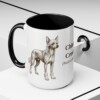 15oz Chinese Crested Latin Mug, Chinese Crested, Vintage Dog Coffee Mug, Dog Lover Gift