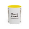 chinese-crested-mug-latin-yellow-3 11oz Chinese Crested Latin Mug, Chinese Crested, Vintage Dog Coffee Mug, Dog Lover Gift