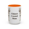 15oz Chinese Crested Dog Mom Mug, Vintage Sketch Coffee Mug, Dog Mom Gift