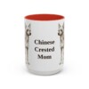 15oz Chinese Crested Dog Mom Mug, Vintage Sketch Coffee Mug, Dog Mom Gift