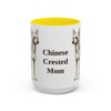 15oz Chinese Crested Dog Mom Mug, Vintage Sketch Coffee Mug, Dog Mom Gift