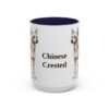 15oz Chinese Crested Mug, Vintage Dog Portrait Coffee Mug, Dog Lover Gift
