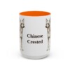 15oz Chinese Crested Mug, Vintage Dog Portrait Coffee Mug, Dog Lover Gift
