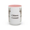 15oz Chinese Crested Mug, Vintage Dog Portrait Coffee Mug, Dog Lover Gift