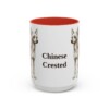 15oz Chinese Crested Mug, Vintage Dog Portrait Coffee Mug, Dog Lover Gift