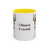 11oz Chinese Crested Mug, Vintage Dog Portrait Coffee Mug, Dog Lover Gift