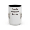 15oz Dandie Dinmont Terrier Mug, Vintage Dog Portrait Coffee Mug, Dog Lover Gift