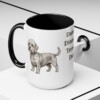 15oz Dandie Dinmont Terrier Dog Dad Mug, Vintage Sketch Coffee Mug, Dog Dad Gift