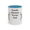 dandie-dinmont-terrier-mug-dad-light-blue-1 11oz Dandie Dinmont Terrier Dog Dad Mug, Vintage Sketch Coffee Mug, Dog Dad Gift